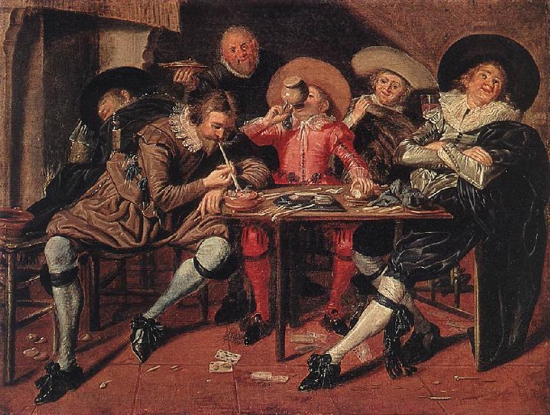 HALS, Dirck Amusing Party in the Open Air s Germany oil painting art